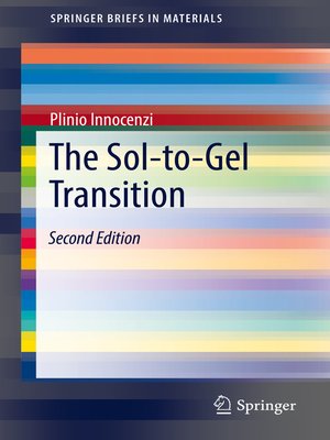 cover image of The Sol-to-Gel Transition